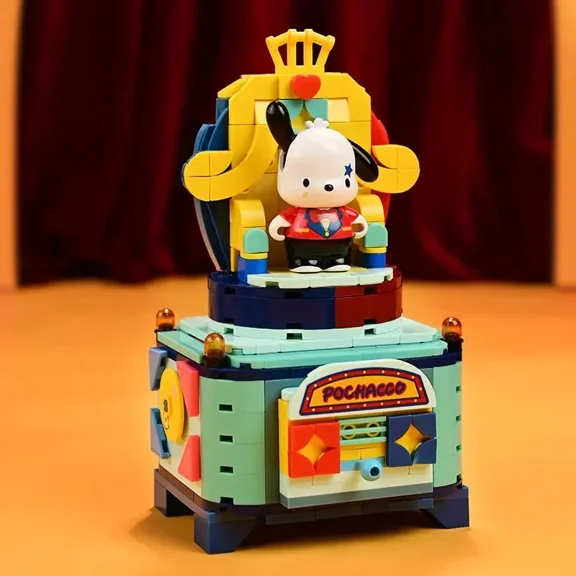 Keeppley Sanrio Building Blocks Magic Circus Anime Figure Decoration Puzzle Assembling Model Toys Birthday Gift for Boy and Girl