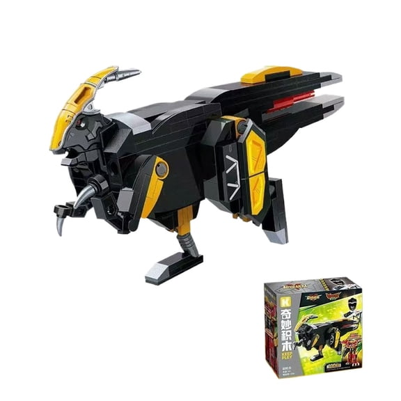 Keeppley Zyuden Sentai Series Building Blocks 3 in 1 Mecha Dragon God Dinosaur Model Educational Toy Splicing Children Gift