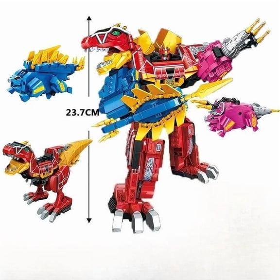 Keeppley Zyuden Sentai Series Building Blocks 3 in 1 Mecha Dragon God Dinosaur Model Educational Toy Splicing Children Gift