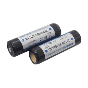 Keeppower 21700 Protected Li-ion Battery Rechargeable 5500mAh 3.6V (Pack of 2)