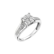 Keepsake 1/2ct tw Princess-Cut Diamond 10kt White Gold Engagement Ring