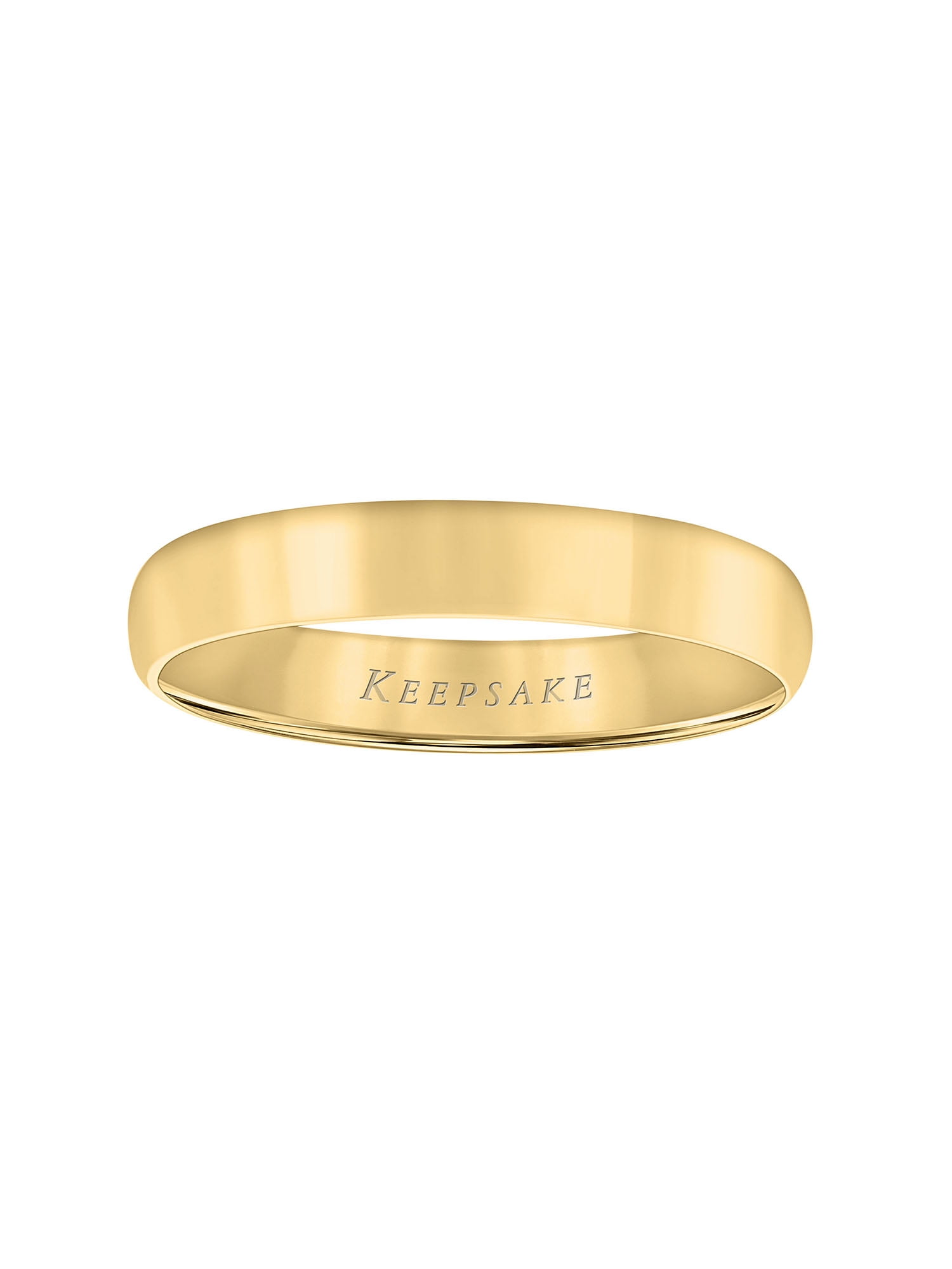 Keepsake 10KT Yellow Gold 4mm Comfort Fit Wedding Band