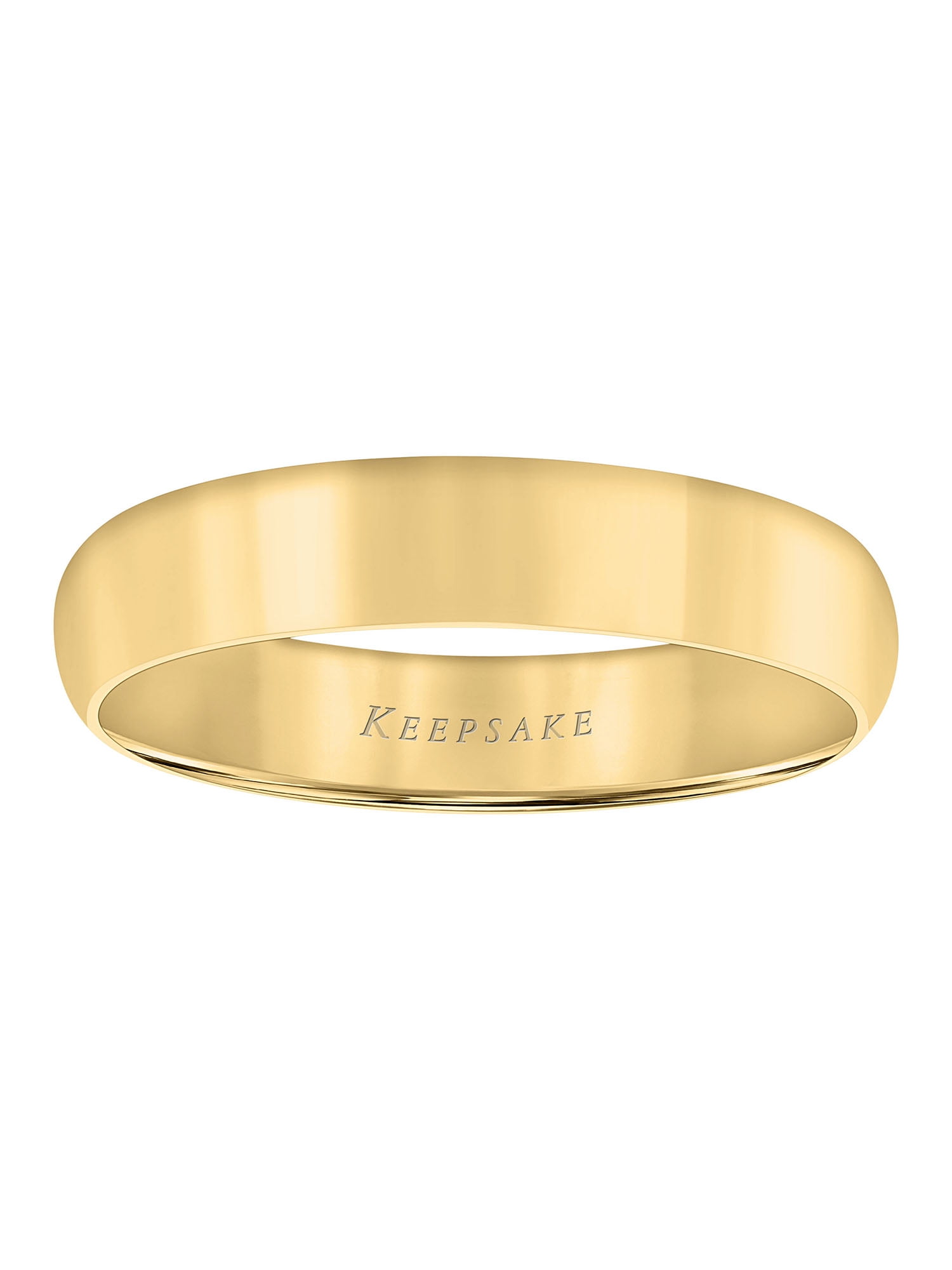 Keepsake 10KT Yellow Gold 4mm Comfort Fit Wedding Band
