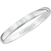Keepsake 10k White Gold Wedding Band, 2mm