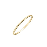 Keepsake 10kt Yellow Gold 1mm Half-Round Stackable Anniversary Ring