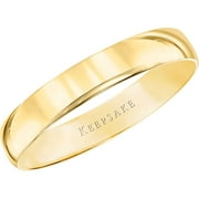 Keepsake 10kt Yellow Gold 4mm Polished Wedding Band for Men and Women
