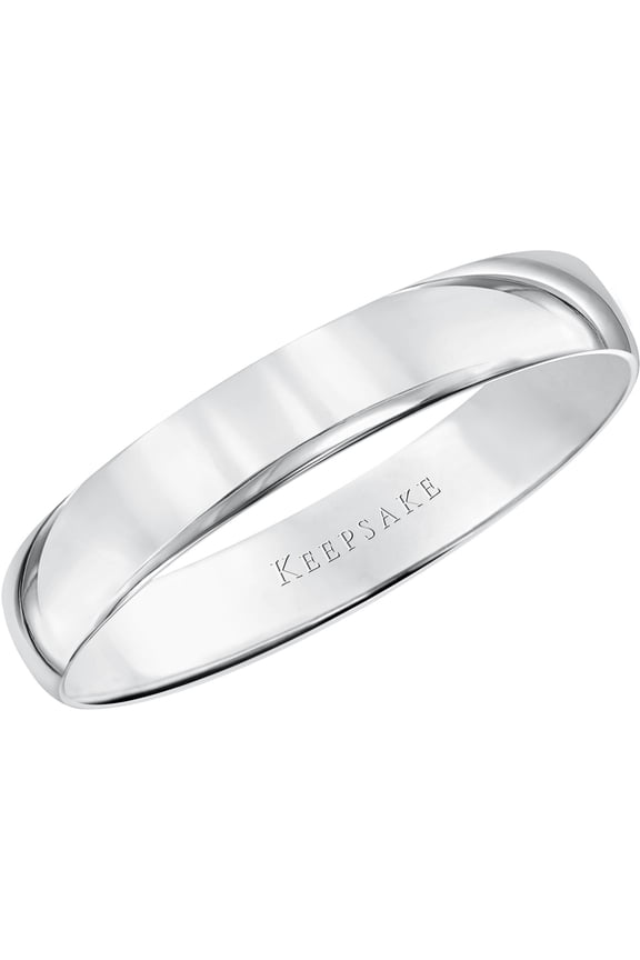 14kt White Gold Comfort Fit Wedding Band, 5.5mm