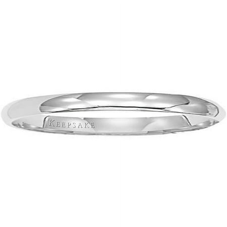 Keepsake 14kt White Gold Wedding Band, 2mm