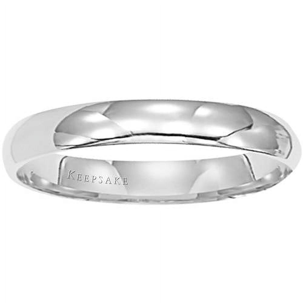 Keepsake 14kt White Gold Wedding Band, 4mm
