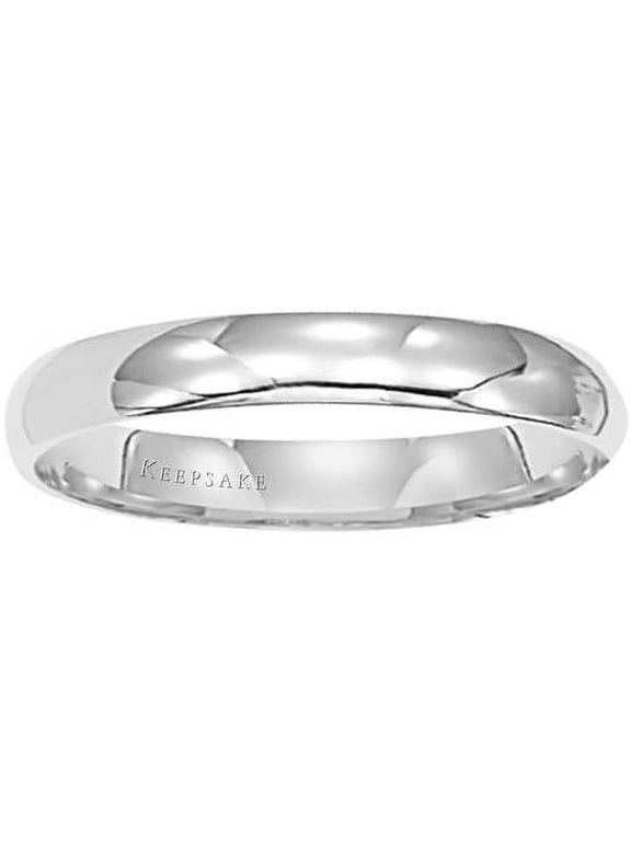 14kt White Gold Wedding Band, 4mm