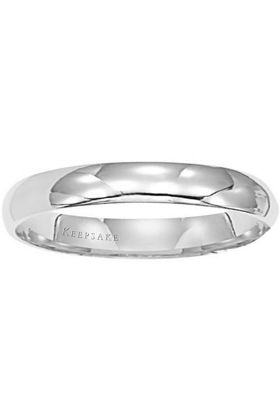 14kt White Gold Wedding Band, 4mm