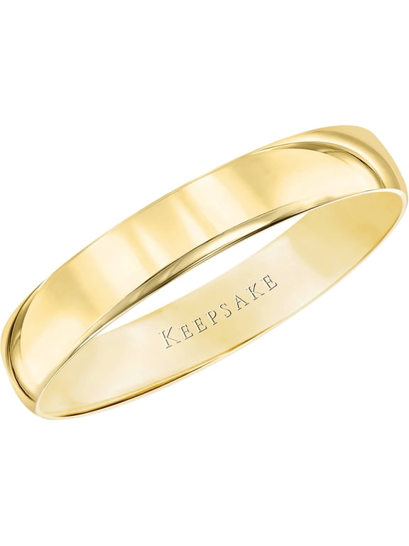 14kt Yellow Gold Comfort Fit Wedding Band, 4mm