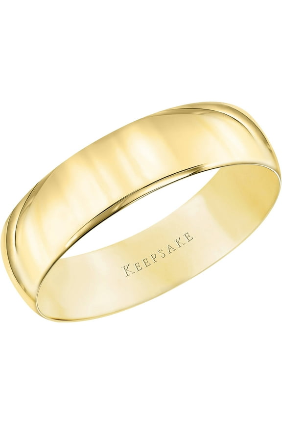 14kt Yellow Gold Comfort Fit Wedding Band, 5.5mm