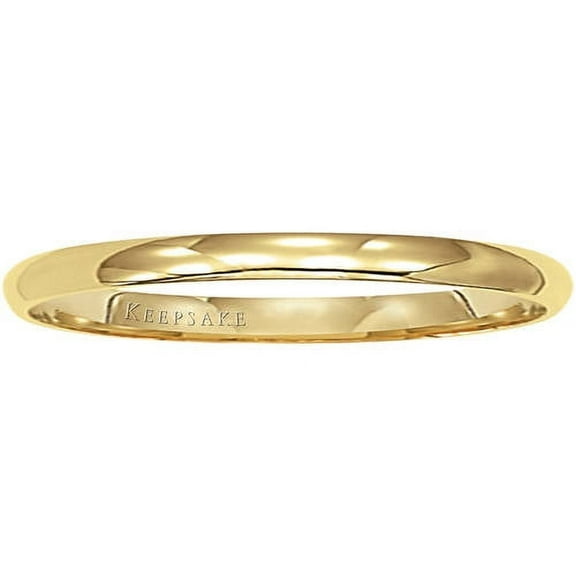 Keepsake 14kt Yellow Gold Wedding Band, 2mm
