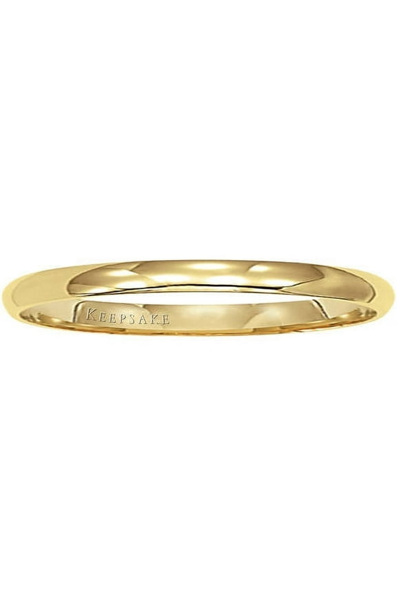 14kt Yellow Gold Wedding Band, 2mm