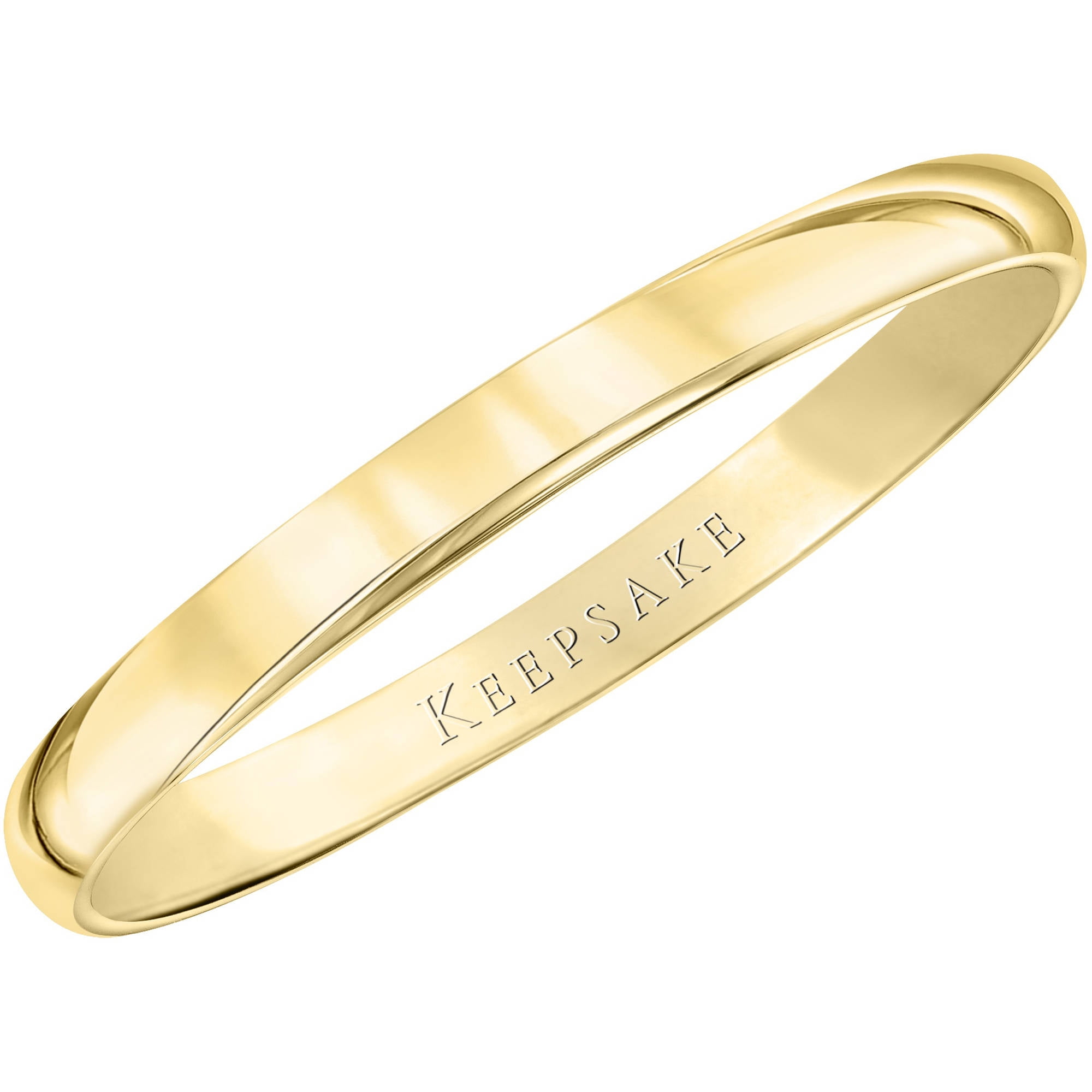 Keepsake 10kt Yellow Gold Comfort Fit Wedding Band 4mm