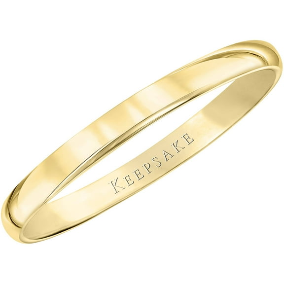 Keepsake 14kt Yellow Gold Wedding Band, 3mm