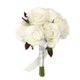 thumbnail image 1 of Keepsake Artificial Rose Bouquet /centerpiece/table top flower (White), 1 of 3