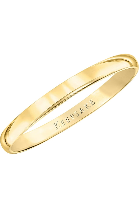 Band 10K Yellow Gold Wedding Ring, 2mm