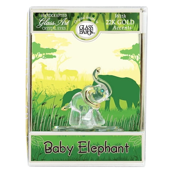 Keepsake Box Baby Elephant by Glass Baron