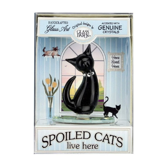 Keepsake Box Black Cat by Glass Baron
