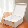 thumbnail image 1 of Keepsake Box for Memories, White Wooden Storage Box, Large Size, 1 of 6