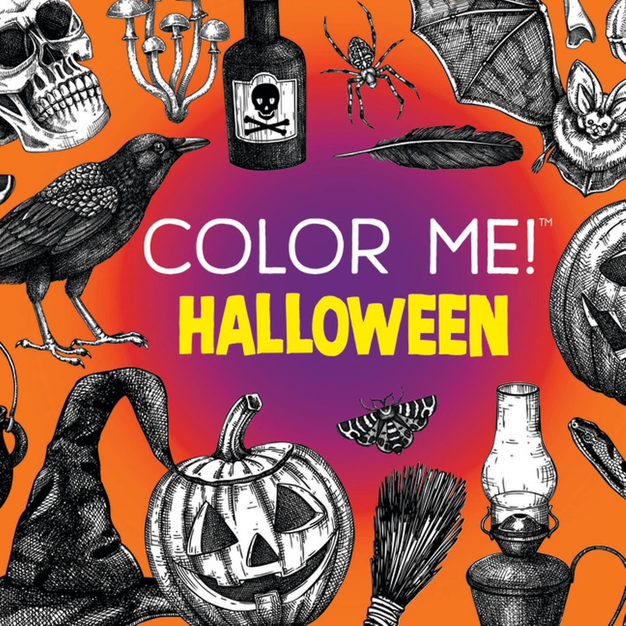 Keepsake Coloring Books Color Me! Halloween: 60+ Spooky Images with Fun Sayings & Quotes - Skulls, Ghosts, Pumpkins & More Boo Basket Stuffer Co, (Paperback)