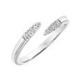 thumbnail image 1 of Keepsake Diamond-Accent Open Bypass Stacking Ring in Sterling Silver, 1 of 5