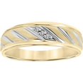 thumbnail image 1 of Keepsake Diamond Accent Rope Design 10kt Yellow Gold Wedding Band, 1 of 2