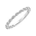 thumbnail image 1 of Keepsake Diamond-Accent Scalloped Stackable Anniversary Ring in Sterling Silver, 1 of 5