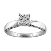 Keepsake "Enchanted" 1/5 Carat T.W. Diamond Women's Engagement Ring in 10kt White Gold