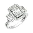 thumbnail image 1 of 1 3/8 Carat TGW Created White Sapphire Women's "Lumina Gem" Engagement Ring in Sterling Silver, 1 of 6
