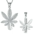 thumbnail image 1 of ?Keepsake Maple Leaf Urn Pendent for Ashes and Chain Memorial Cremation Jewelry for Ashes of Loved One Urn Necklace Lockets for Human Ashes Pet Ashes Holder, 1 of 8