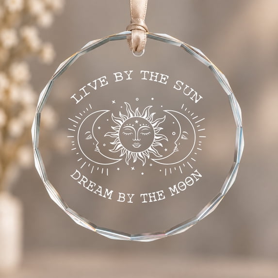 Keepsake Ornament Live By The Sun Dream By The Moon Xmas Tree Hanging ...