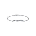 thumbnail image 1 of Keepsake Personalized Family Jewelry Simulated Birthstone Women's Minerva Bracelet in 10K White Gold, 1 of 2