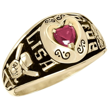 Keepsake Personalized Women's Heart Class Ring