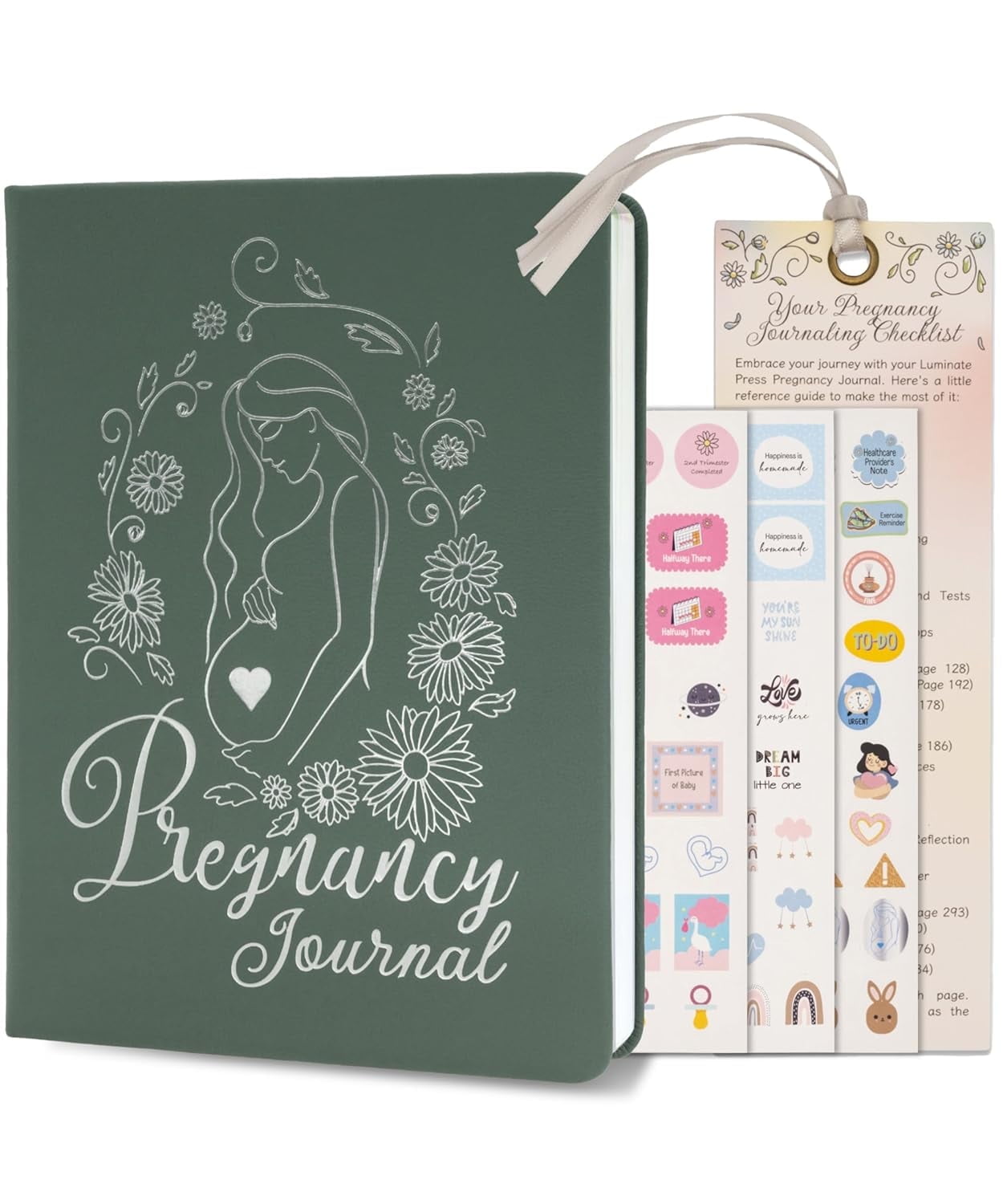 Keepsake Pregnancy Journal - Beautiful 1st Trimester Gifts - Pregnancy Scrapbook in Ready-To-Gift Packaging - Durable Pregnancy Book Memory Book to Capture Every Precious Milestone (338 Pages)