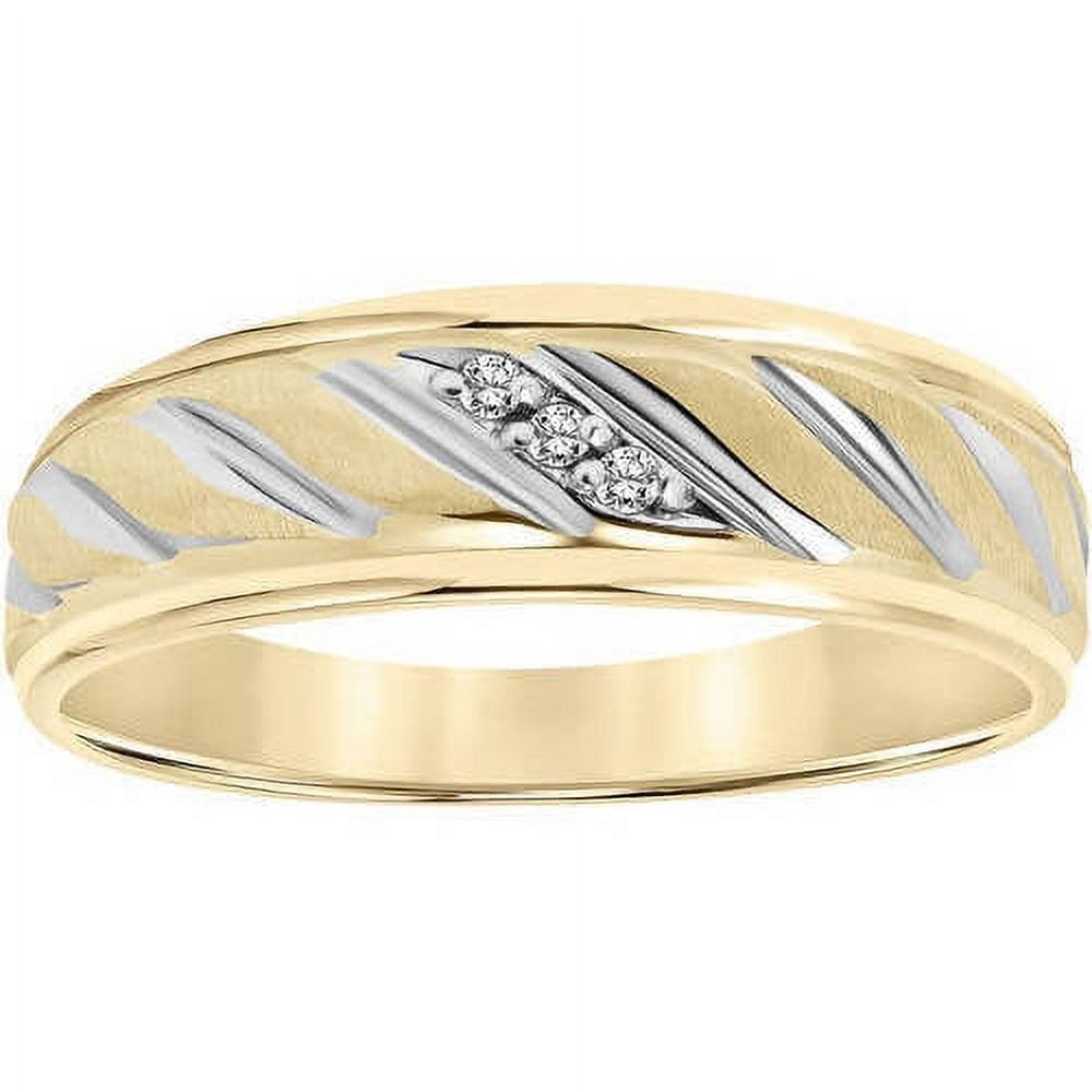 Keepsake Rope Diamond Accent Wedding BandKeepsake Rope Wedding Band, 0.03ct t.w., 10K Yellow Gold