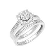 Keepsake Stellar Bridal Ring Set 1/2 ct Lab-Grown Diamonds