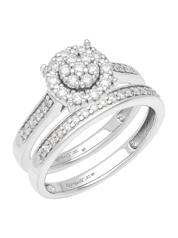 "Stellar" Bridal Ring Set 1/2 ct Lab-Grown Diamonds