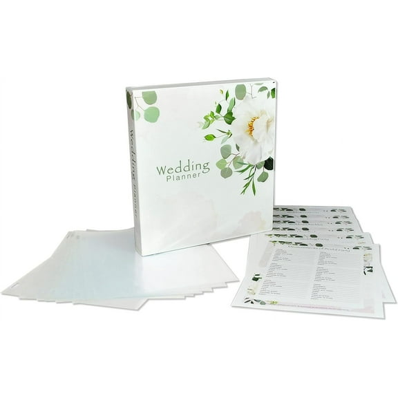 Wedding Planning Binder Kit Organizer - Ultimate for Planning a Wedding (Floral, 2021, 33 Pages, Standard Size)