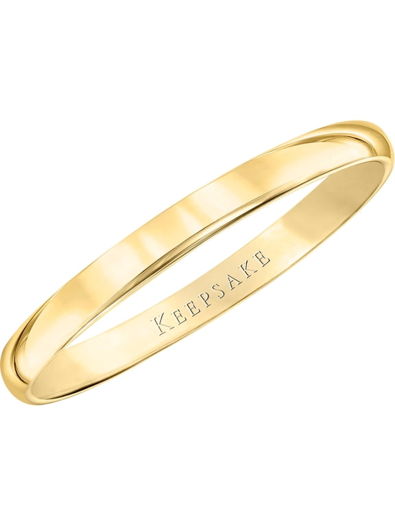 Women's 10kt Yellow Gold Wedding Band, 2mm