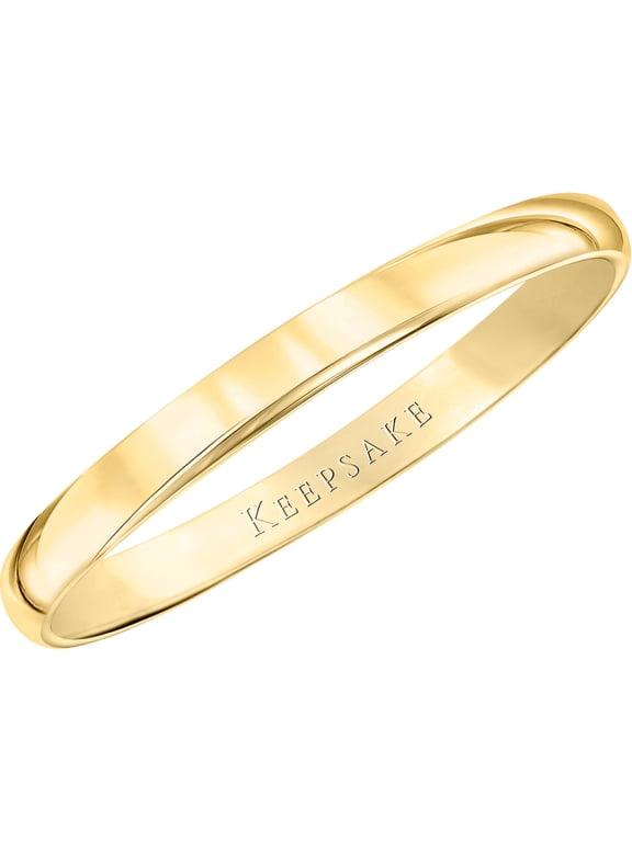 Women's 10kt Yellow Gold Wedding Band, 2mm