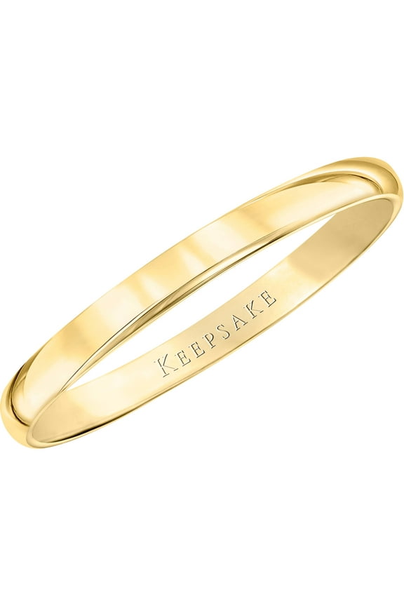 Women's 10kt Yellow Gold Wedding Band, 2mm