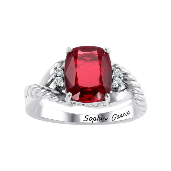 Keepsake Women's Maybel Class Ring in Sterling Silver, 10K Gold over Sterling and 10K Gold or White Gold