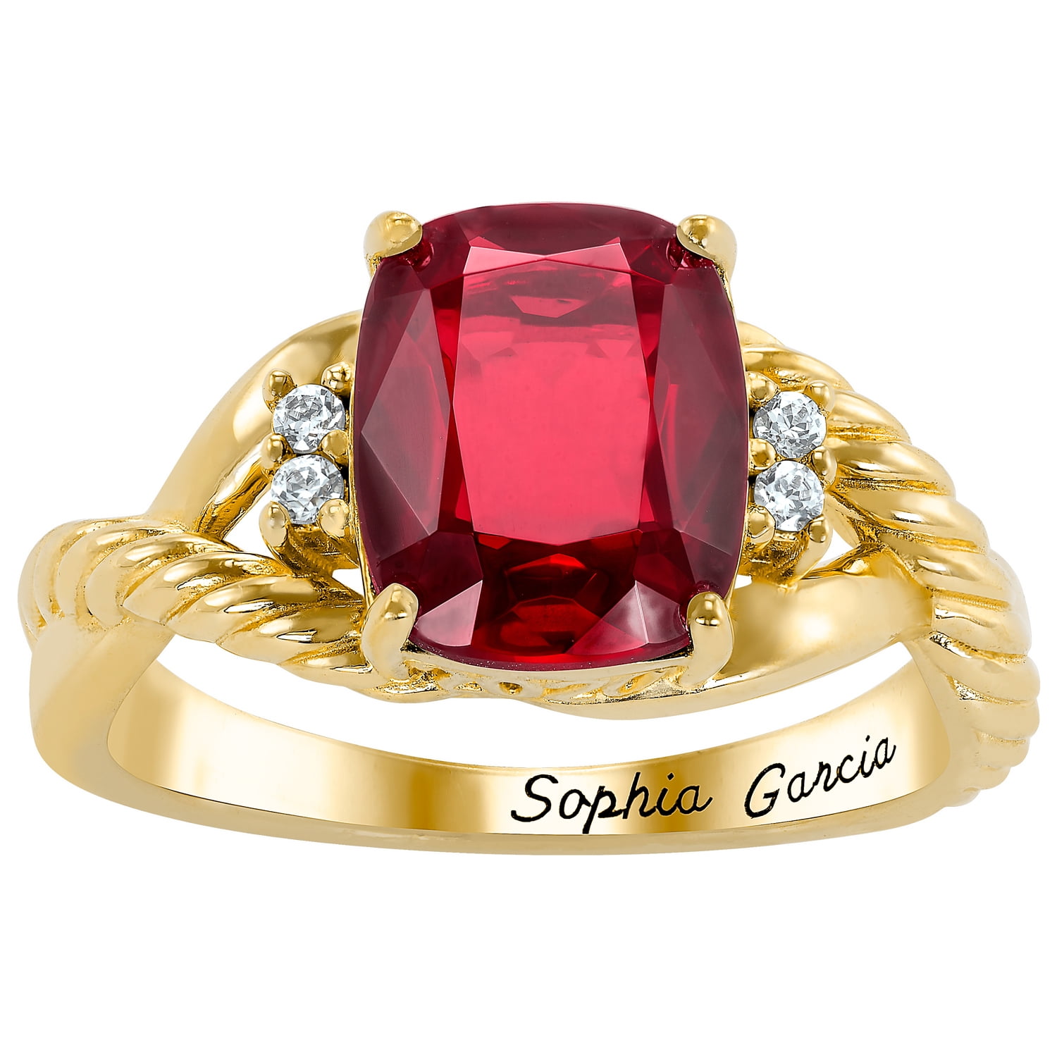 Keepsake Women's Maybel Class Ring in Sterling Silver, 10K Gold over Sterling and 10K Gold or White Gold