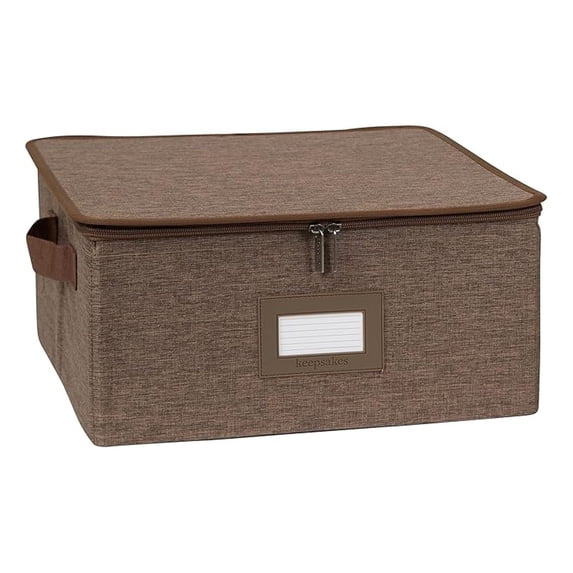 Keepsakes - Zip-Top Storage Box - Heavy Duty Polyester- Reinforced ...
