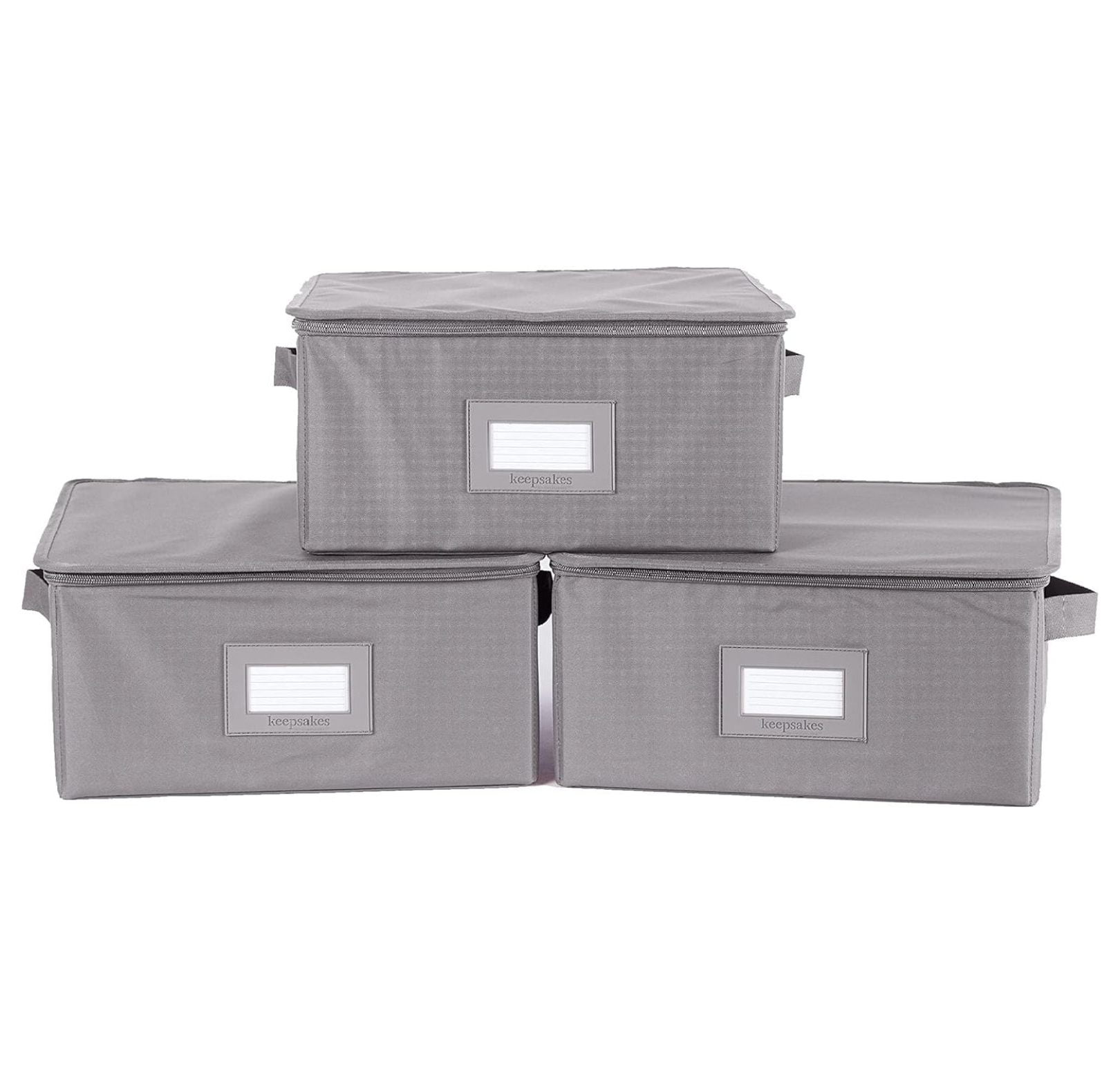Keepsakes ZipTop Storage Box Heavy Duty Polyester Reinforced