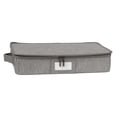 thumbnail image 1 of Keepsakes - Zip-Top Storage Box - Heavy Duty Polyester- Reinforced Handles - Stackable Design - Indoor Storage, Grey, 1 of 1