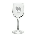 thumbnail image 1 of Keeshond 12 oz Classic White Wine Glass, 1 of 1